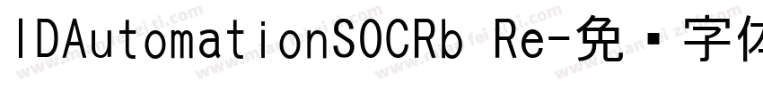 IDAutomationSOCRb Re字体转换